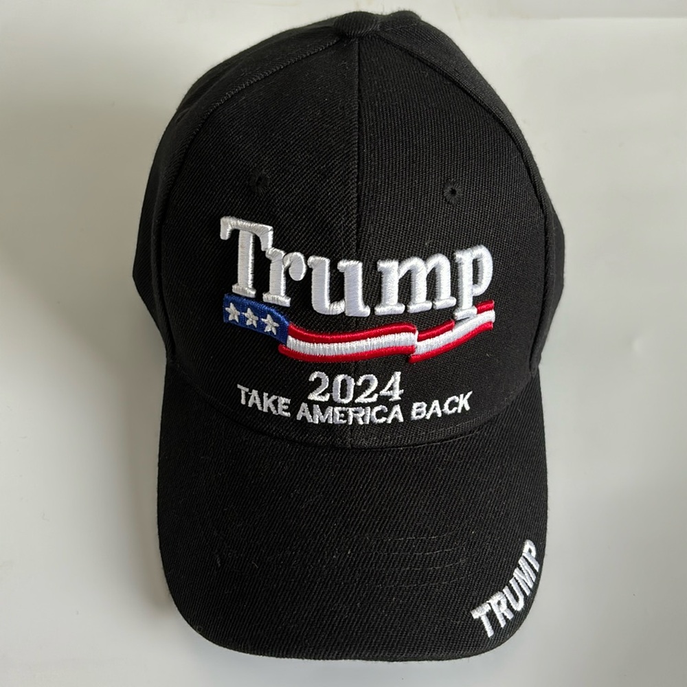 New Black 2024 President Donald Trump Rally Hat Take America Back Baseball Cap